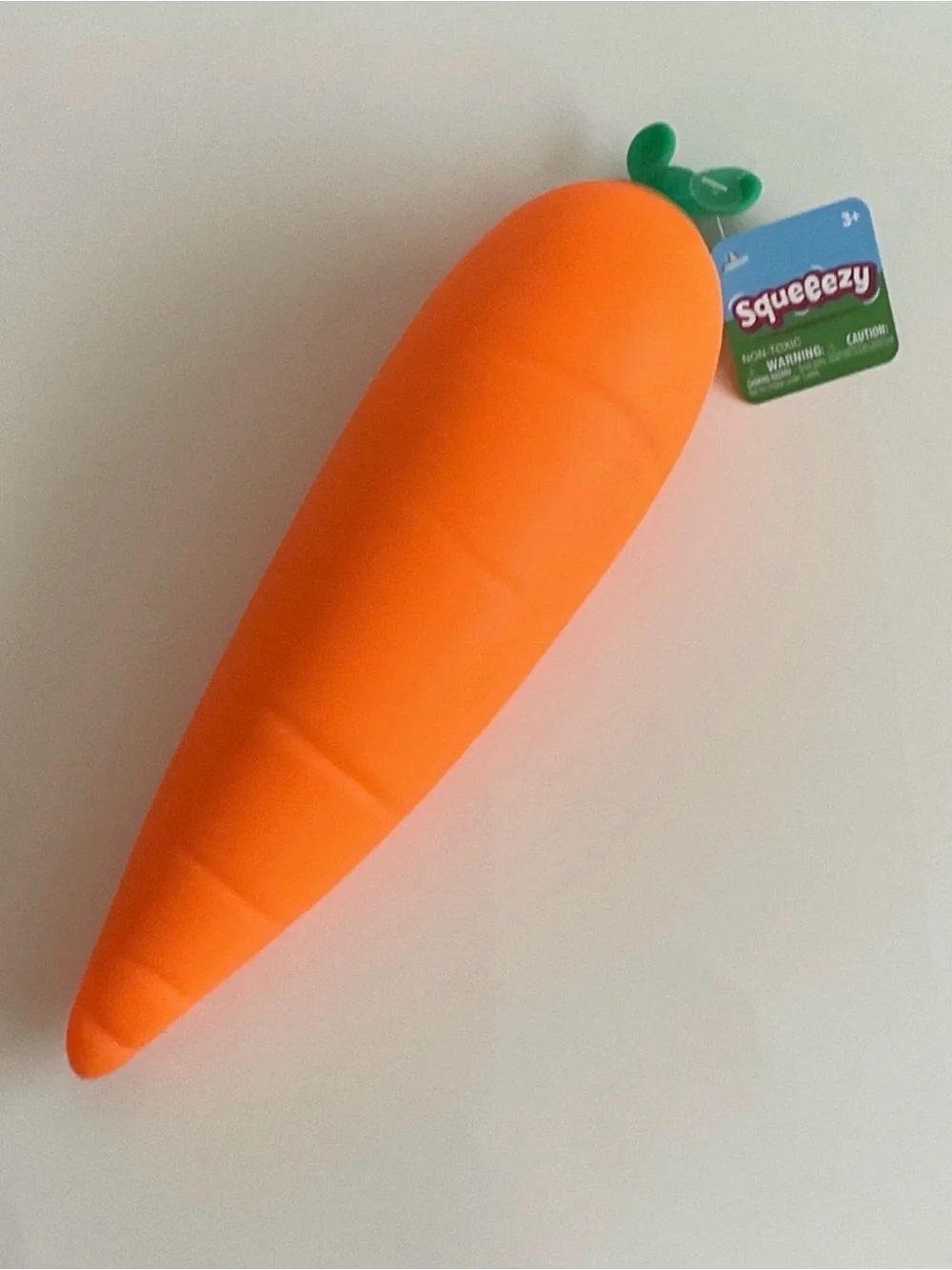 NEW Lot 2 XL Peach Squeezy & XL Carrot Squeezy by Sunny Days Bundle 2 Squishies